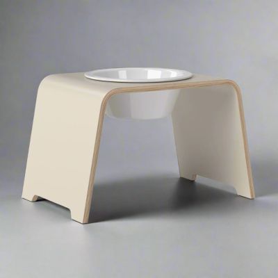 dogBar® Single korotettu ruokakuppi - Kashmir, M-large / Posliini