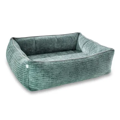 Laboni Ortho Nova ortopedinen koiranpeti - Vakosamettikuvioitu, Turkoosi / M (85 x 66 x 22cm), kuva 1 / 1