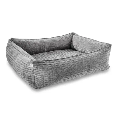 Laboni Ortho Nova ortopedinen koiranpeti - Vakosamettikuvioitu, Kivenharmaa / M (85 x 66 x 22cm), kuva 1 / 1
