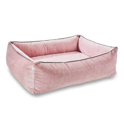 Laboni Ortho Glam ortopedinen koiranpeti - Samettinen, Roosa / S (68 x 55 x 20cm)