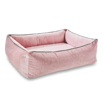 Laboni Ortho Glam ortopedinen koiranpeti - Samettinen, Roosa / M (85 x 66 x 22cm), kuva 1 / 1