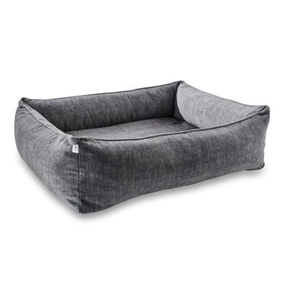 Laboni Ortho Glam ortopedinen koiranpeti - Samettinen, Kivenharmaa / M (85 x 66 x 22cm)