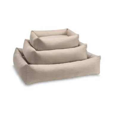 Laboni Ortho Smooth ortopedinen koiranpeti, Pellava / M (85 x 66 x 22cm)