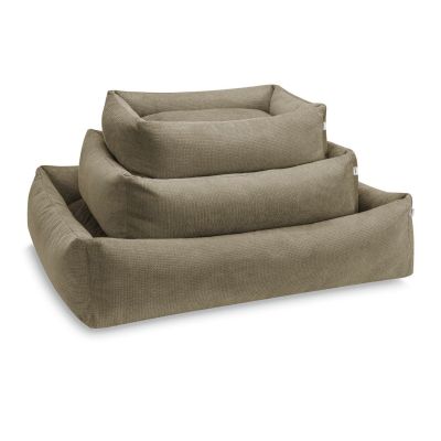 Laboni Classic Tudor koiranpeti - Verhoiltu, Oliivi / L (112 x 95 x 25cm)