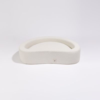 Pillow Villa Cuddly Bean peti - Bouclé kangas, Luonnonvalkoinen / S