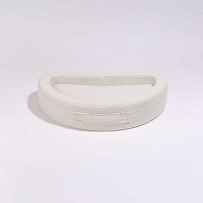 Pillow Villa Cuddly Bean peti - Bouclé kangas, Luonnonvalkoinen / M