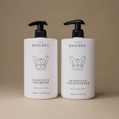 STHLM DOGSPA Sensitive shampoo + hoitoaine tuplapakkaus