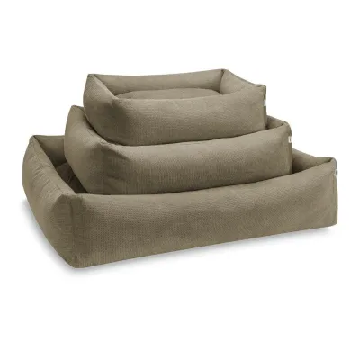 Laboni Ortho Tudor ortopedinen koiranpeti - Verhoiltu, Oliivi / M (85 x 66 x 22cm)