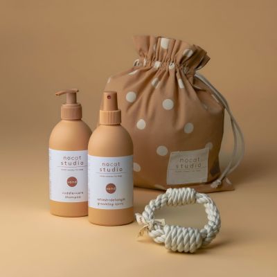 nocat studio Shampoo ja hoitosuihke lahjapakkaus - VAND 2x375ml