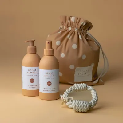 nocat studio Shampoo ja hoitosuihke lahjapakkaus - VAND 2x375ml
