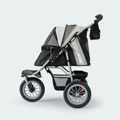 InnoPet Comfort EFA ECO lemmikkirattaat, Musta / Hopea