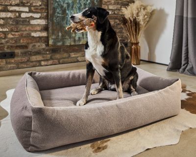 Laboni Ortho Buffalo ortopedinen koiranpeti - Vintage, Kerma / L (112 x 95 x 25cm)
