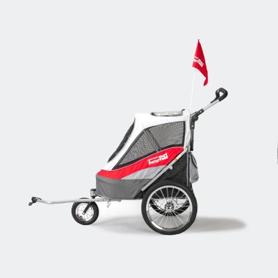 InnoPet Sporty Dog Trailer Deluxe lemmikkivaunut, Punainen / Valkoinen
