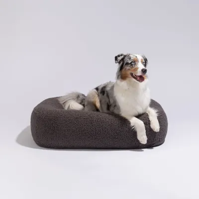 Pillow Villa Pebble koiranpeti - Tekoturkis lammas, Anthracite / S, kuva 1 / 1