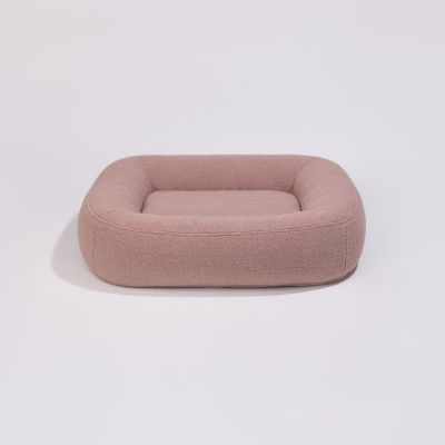 Pillow Villa Pebble koiranpeti - Tekoturkis lammas, Blush Pink / M