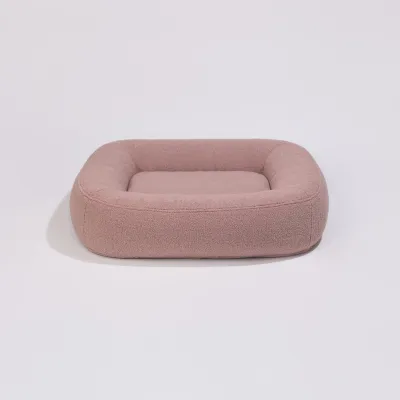 Pillow Villa Pebble koiranpeti - Tekoturkis lammas, Blush Pink / M, kuva 1 / 1