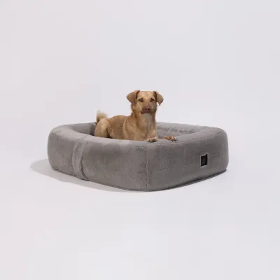 Pillow Villa Pebble koiranpeti - Tekoturkis jänis, Grey / M, kuva 1 / 1