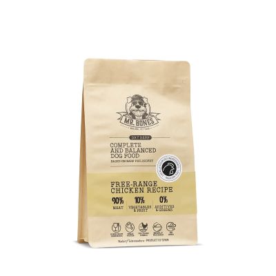 Mr.Bones Dry BARF kana – viljaton täysravinto koirille, 1 kg