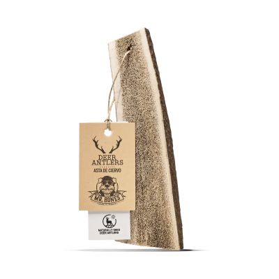 Mr.Bones Peuran halkaistu sarvi – luonnollinen puruluu koirille, L (81-120g)