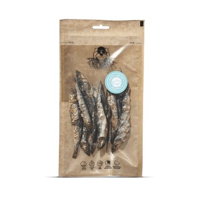 Mr.Bones Kuivattu 100% Atlantin anjovis koiralle ja kissalle