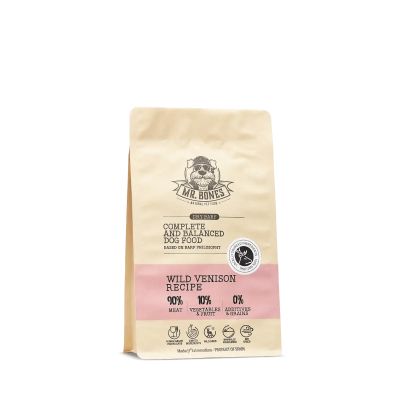 Mr.Bones Dry BARF villi peura – viljaton täysravinto koirille, 450 g