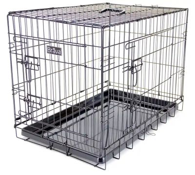 Brava Kevytmetallihäkki Musta, XXXL 123 x 76 x 84 cm, musta