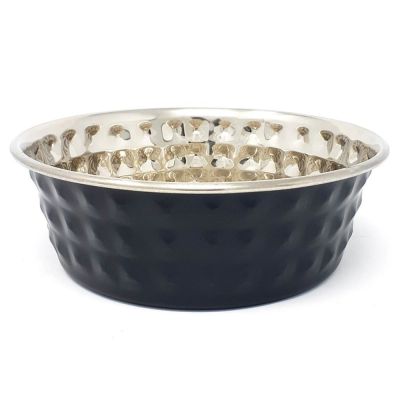 Brava Koiran metallikuppi -Silver diamond & Black 1,6L