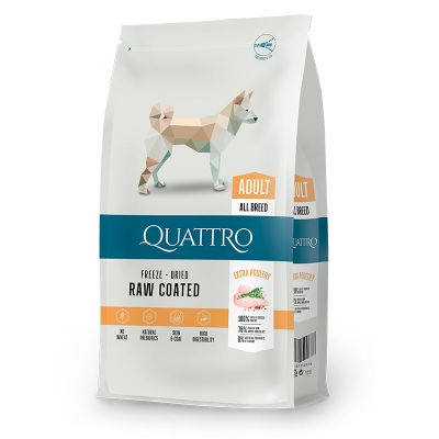 Quattro Dog Adult Poultry All Breed - Eri kokoja, 3 kg
