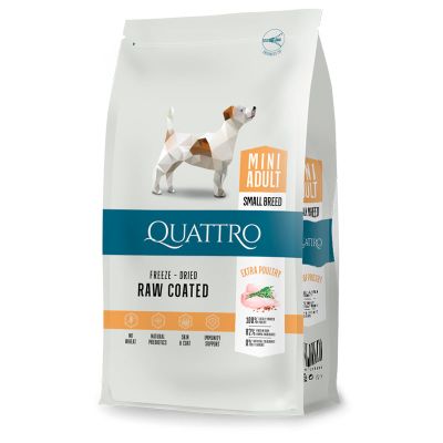 Quattro Dog Mini Adult Small Breed - Eri kokoja, 1.5 kg