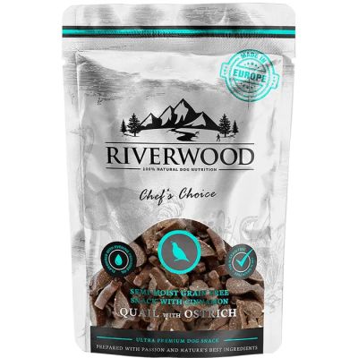 Riverwood Makupalat - Puolikosteat ja Viljattomat 200 g, Viiriäinen & Strutsi