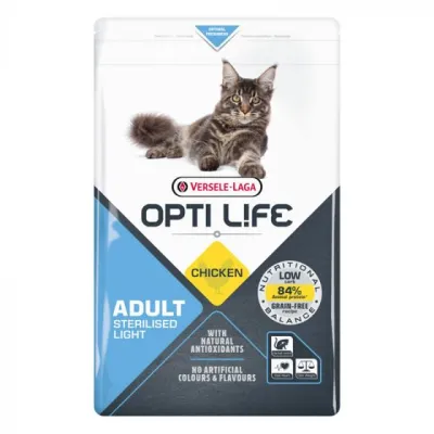 Opti Life Cat Sterilised Light, Kana - Viljaton 1kg