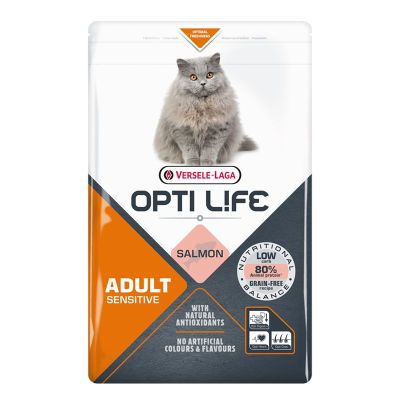 Opti Life Cat Sensitive, Lohi - Viljaton 1kg