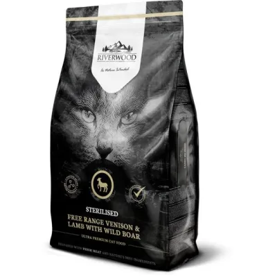 Riverwood Cat Indoor Kana, Ankka ja Lohi 2kg, kuva 1 / 1