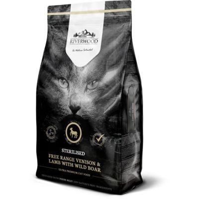 Riverwood Cat Sterilised Peura, Lammas ja Villisika 2kg