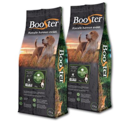 Tuplasäkkitarjous Booster Basic 2x15kg