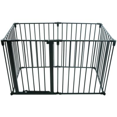 TOPSAFE Top Safe 2-in-1 Lemmikkiportti / Pentukehä, Musta