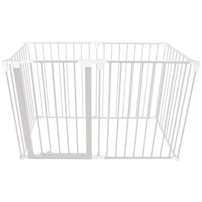 TOPSAFE Top Safe 2-in-1 Lemmikkiportti / Pentukehä, Valkoinen