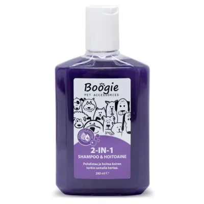 Boogie 2 in 1 Shampoo ja Hoitoaine Koiralle 280ml