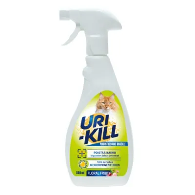 Uri-Kill Puhdistussuihke Kissoille 500ml - Floral