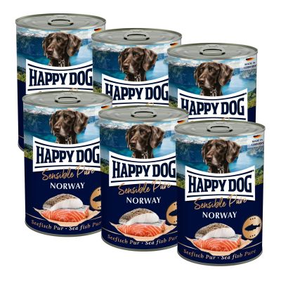 Happy Dog Sensible Pur Norway - Merikala, 6x400 g