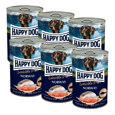 Happy Dog Sensible Pur Norway - Merikala, 6x400 g, kuva 1 / 1