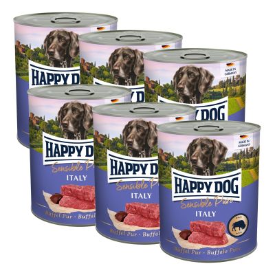 Happy Dog Sensible Pur Italy - Puhveli, 6x800 g
