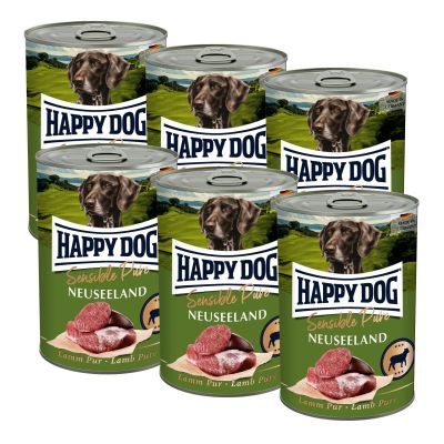 Happy Dog Sensible Pur Neuseeland - Lammas, 6x400 g