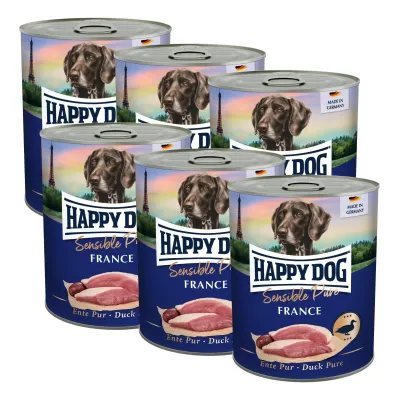 Happy Dog Sensible Pur France - Ankka, 6x800 g, kuva 1 / 1
