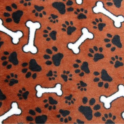 Juunik Makuualusta koiralle Luu ja tassu, L 75x60cm / Ruskea