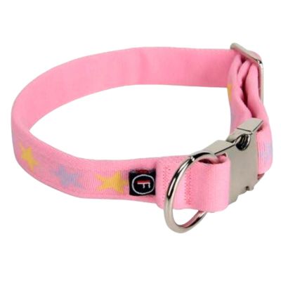 Finnero Bambino pehmeä kaulapanta koiralle, Girly Pink / S - 1 cm