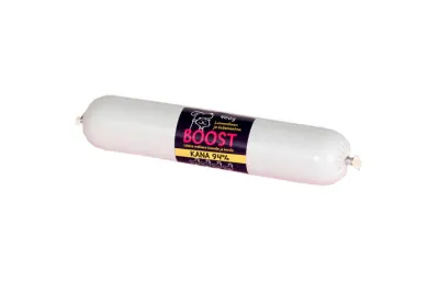 BOOST lihaisa koiranmakkara - Kana, 400g
