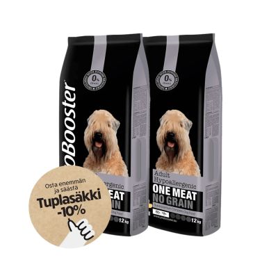 Tuplasäkkitarjous 2x12kg ProBooster Adult Hypoallergenic