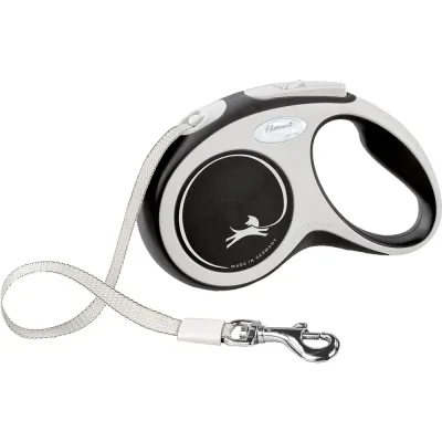 Flexi New Comfort Tape S, 5 m / max. 15 kg, Musta, kuva 1 / 1