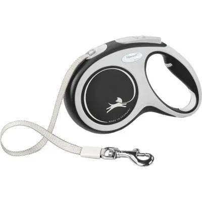 Flexi New Comfort Tape M, 5 m / max. 25 kg, Musta, kuva 1 / 1